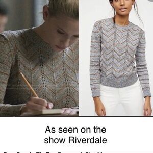 Free People Zig Zag Pullover Sweater